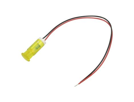 Kontrolka LED, płaska, 220V AC, przewody, QS103XXHY220