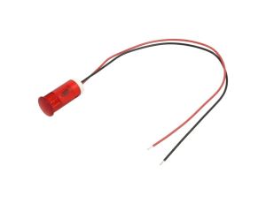 Kontrolka LED, płaska, 220V AC, przewody, QS123XXHR220