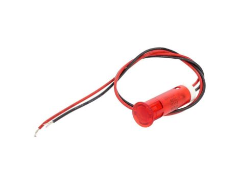 Kontrolka LED, płaska, 24V DC, przewody, QS83XXR24