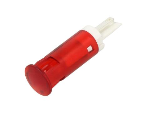 Kontrolka LED, płaska, 12V DC, do lutowania, konektory, QS101XXR12