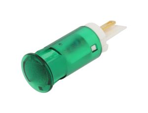 Kontrolka LED, płaska, 12V DC, do lutowania, konektory, QS121XXG12