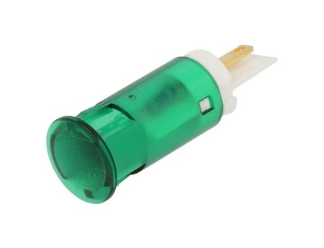 Kontrolka LED, płaska, 12V DC, do lutowania, konektory, QS121XXG12