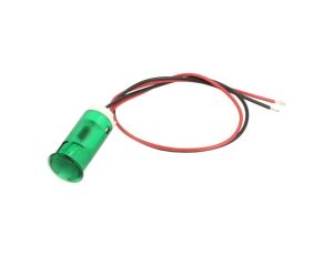 Kontrolka LED, płaska, 220V AC, przewody, QS123XXHG220