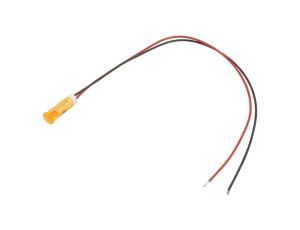 Kontrolka LED, płaska, 12V DC, przewody, QS63XXO12