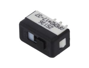 Przełącznik suwakowy, PCB, z konfiguracją styków SPDT, do druku, 25136NAB