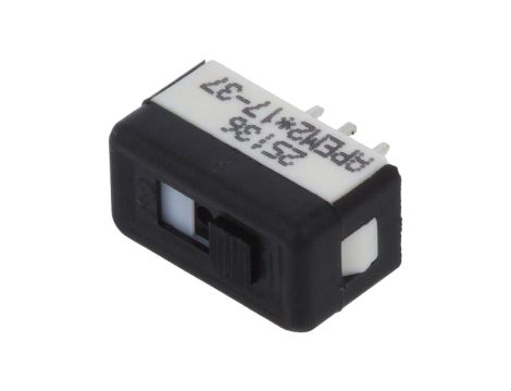 Przełącznik suwakowy, PCB, z konfiguracją styków SPDT, do druku, 25136NAB