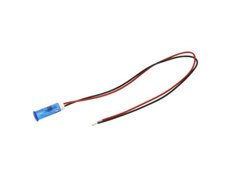 Kontrolka LED, płaska, 12V DC, przewody, QS63XXB12