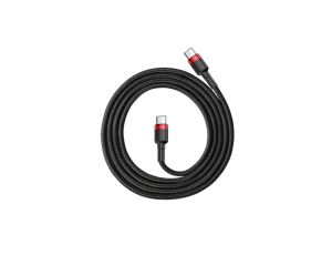 BASEUS Kabel USB 2.0 typ-C (wtyk / wtyk) Quick Charge 3.0 Power Delivery 2.0 (3A 60W) czarny /1m/