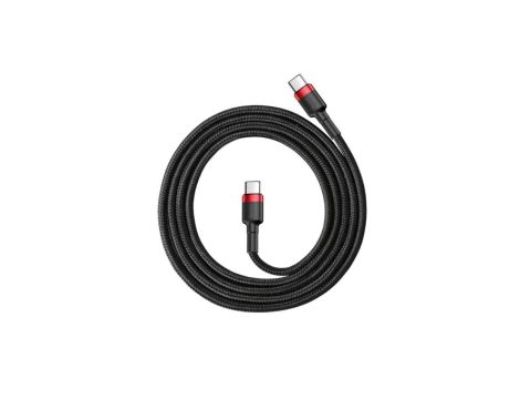 BASEUS Kabel USB 2.0 typ-C (wtyk / wtyk) Quick Charge 3.0 Power Delivery 2.0 (3A 60W) czarny /1m/