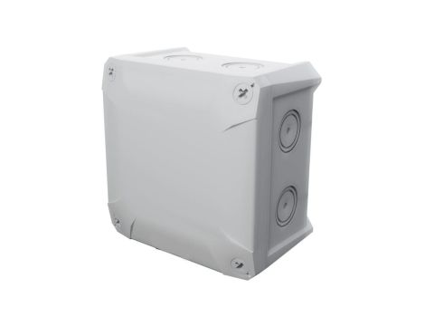 Puszka instalacyjna KKD 115 natynkowa 115x115x70mm hermetyczna IP66 bezhalogenowa LSOH IK07 szara KOPOS DIAMOND BOX