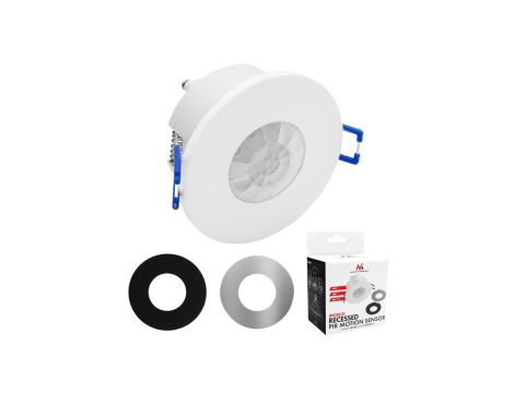 Czujnik ruchu PIR Maclean, do zabudowy, zasięg 8m, 600W/1200W, 220-240V AC, 50/60Hz, MCE821