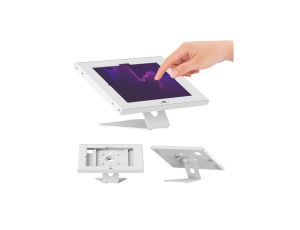 Uchwyt reklamowy do tabletu Maclean, z blokadą. 10.9-11, iPad Air/ Pro, Samsung Tab AiS Series, 220x323x22mm, MC-957 W