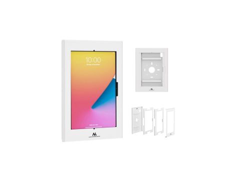 Uchwyt reklamowy do tabletu Maclean, z blokadą. 12.4-13, iPad Air/ Pro, Samsung Tab S10+/S9+/S8+/S7+, 257x350x22mm, MC-950 W