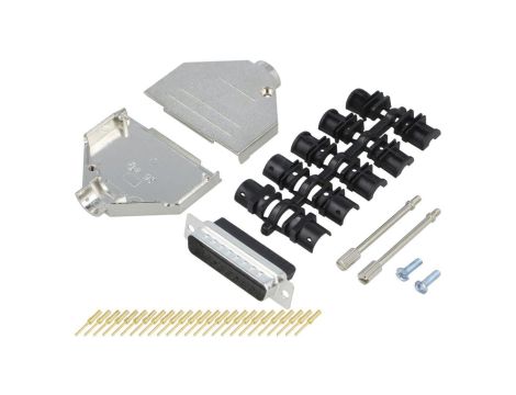 Złącze D-Sub wtyk męskie, PIN: 25, zaciskanie, na przewód, 6355-0050-03