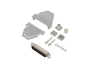 Złącze D-Sub wtyk męskie, PIN: 25, lutowanie, na przewód, DCRP25-DBP-CF65-CS80-K