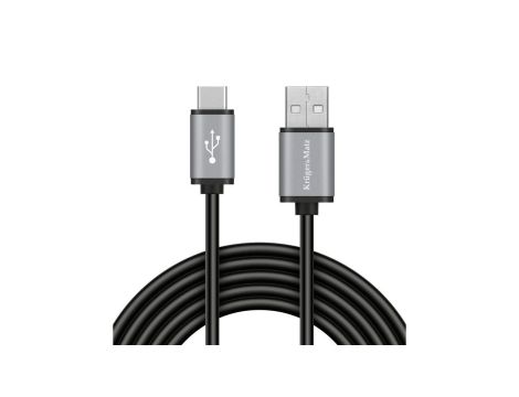 Kabel USB 2.0 typ-C / A (wtyk / wtyk) 15W 3A czarny /1,8m/ Basic KrugeriMatz