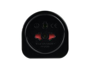 Podróżny adapter zasilania wtyk UK / gniazdo uniwersalne czarny EU DPM