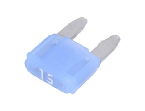 Samochodowy bezpiecznik topikowy, 15A, 12VDC, 10,9mm, SMART GLOW 0MINI015.HXGLO