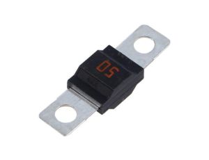 Samochodowy bezpiecznik topikowy, śruba M5, 50A, 32VDC, 41mm 0498050.H