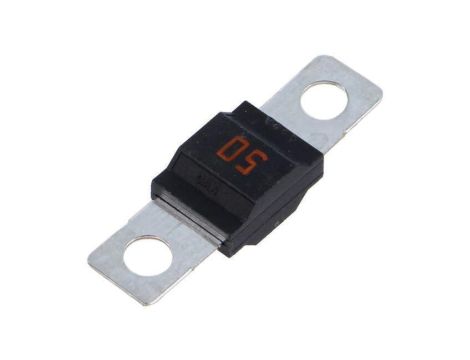 Samochodowy bezpiecznik topikowy, śruba M5, 50A, 32VDC, 41mm 0498050.H