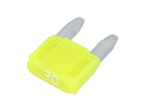 Samochodowy bezpiecznik topikowy, 20A, 12VDC, 10,9mm, SMART GLOW 0MINI020.HXGLO