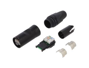Złącze RJ45, męskie, proste, PIN: 8, na przewód, NE8MX6-B-T