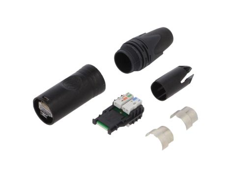 Złącze RJ45, męskie, proste, PIN: 8, na przewód, NE8MX6-B-T