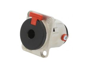 Złącze Jack 6,3mm, żeńskie, gniazdo, stereo, proste, lutowanie, na panel, NJ3FP6C
