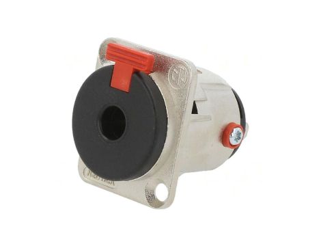 Złącze Jack 6,3mm, żeńskie, gniazdo, stereo, proste, lutowanie, na panel, NJ3FP6C