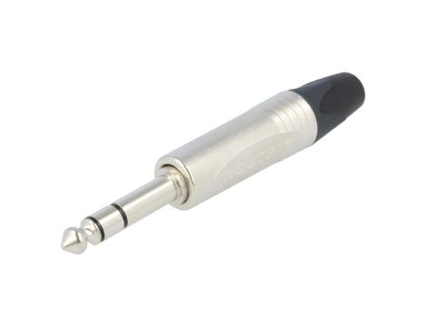 Złącze Jack 6,3mm, męskie, wtyk, stereo, proste, lutowanie, na przewód, NP3X