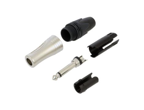 Złącze Jack 6,3mm, męskie, wtyk, stereo, proste, lutowanie, na przewód, NP2XL