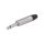 Złącze Jack 6,3mm, męskie, wtyk, mono, proste, lutowanie, na przewód, NP2X
