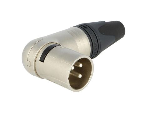 Złącze XLR, męskie, wtyk, obrotowe, kątowe 90, PIN: 3, lutowanie, na przewód, NC3MRX