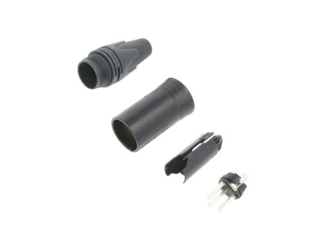 Złącze XLR, męskie, wtyk, proste, PIN: 3, lutowanie, na przewód, NC3MXX-BAG