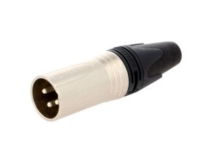 Złącze XLR, męskie, wtyk, proste, PIN: 3, lutowanie, na przewód, NC3MXX-D