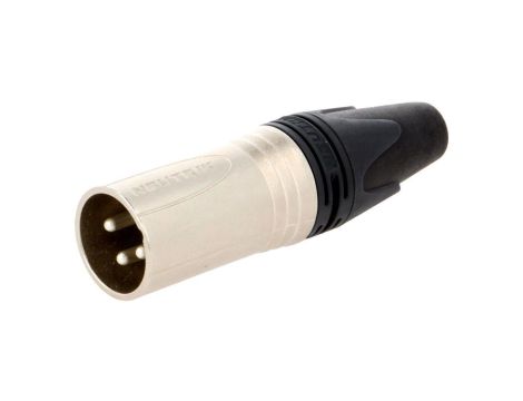 Złącze XLR, męskie, wtyk, proste, PIN: 3, lutowanie, na przewód, NC3MXX-D