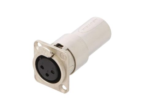Złącze XLR, żeńskie/męskie, gniazdo, proste, PIN: 3, na panel, NA3FDM