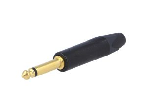 Złącze Jack 6,3mm, męskie, wtyk, mono, proste, lutowanie, na przewód, NP2X-B