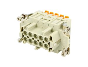 Złącze: HDC wkładka stykowa żeńskie CSH PIN: 10 16A 600V 10+PE CSHF 10