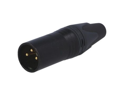 Złącze XLR, męskie, wtyk, proste, PIN: 3, lutowanie, na przewód, NC3MXX-B