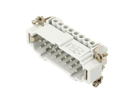 Złącze: HDC wkładka stykowa męskie JNE PIN: 16 16A 600V 16+PE JNEM 16 N