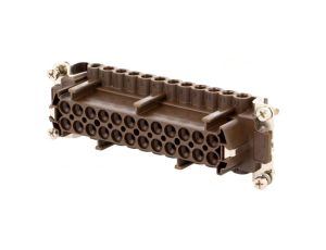 Złącze: HDC żeńskie 180 C 16A 500V 24+PE rozmiar 104.27 CNEF 24 RY
