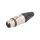Złącze XLR, żeńskie, wtyk, EMC/EMI, proste, PIN: 3, lutowanie, na przewód, NC3FXX-EMC