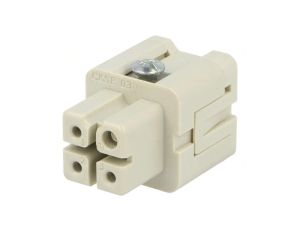 Złącze: HDC wkładka stykowa żeńskie CKS PIN: 4 10A 400V 3+PE CKSF 03