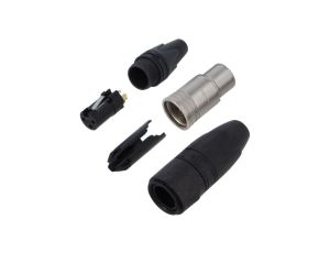 Złącze XLR, żeńskie, wtyk, proste, PIN: 3, lutowanie, na przewód, NC3FXX-HD-D