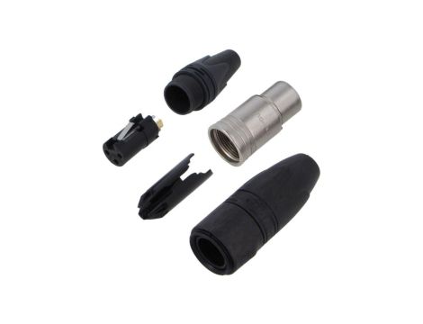 Złącze XLR, żeńskie, wtyk, proste, PIN: 3, lutowanie, na przewód, NC3FXX-HD-D
