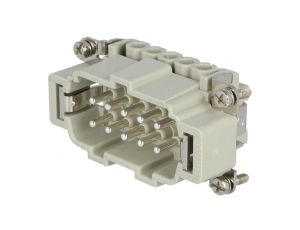 Złącze: HDC męskie CNE PIN: 10 16A 500V 10+PE rozmiar 57.27 CNEM 10 T