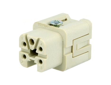 Złącze: HDC wkładka stykowa żeńskie CKS PIN: 5 10A 400V 4+PE CKSF 04