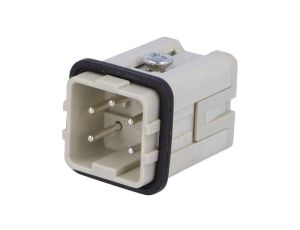Złącze: HDC wkładka stykowa męskie CKS PIN: 5 10A 400V 4+PE CKSM 04