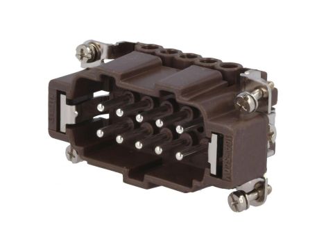 Złącze: HDC męskie 180 C 16A 500V 10+PE rozmiar 57.27 CNEM 10 RY